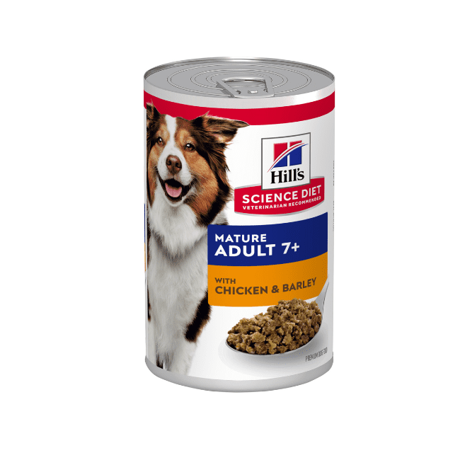 Hill's Science Diet Mature Adult 7+ with Chicken & Barley Canned Dog Food