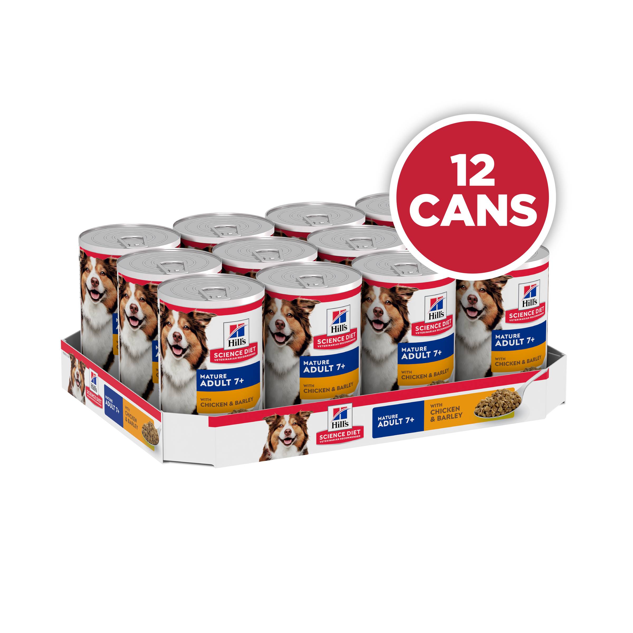 Hill's Science Diet Mature Adult 7+ with Chicken & Barley Canned Dog Food - Image 3