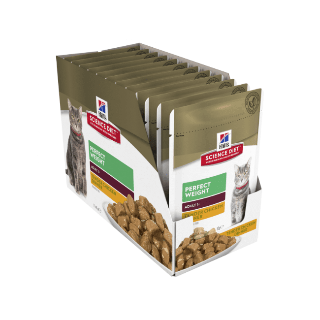 Hill's Science Diet Adult Perfect Weight Chicken Chunks in Gravy Wet Cat Food